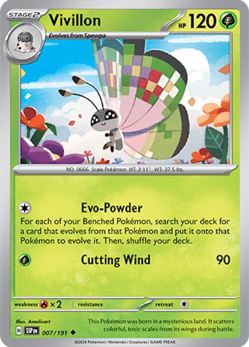 Vivillon (007/191) [Scarlet & Violet: Surging Sparks] | Good Games Cannington