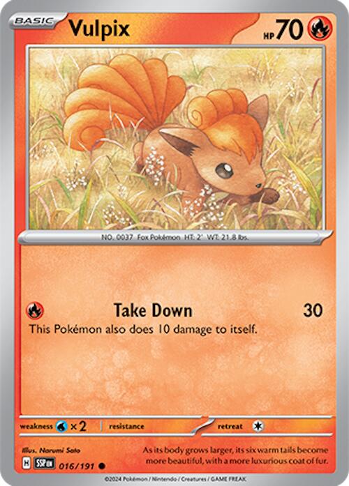 Vulpix (016/191) [Scarlet & Violet: Surging Sparks] | Good Games Cannington