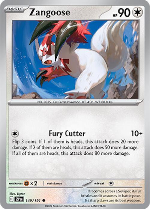 Zangoose (149/191) [Scarlet & Violet: Surging Sparks] | Good Games Cannington