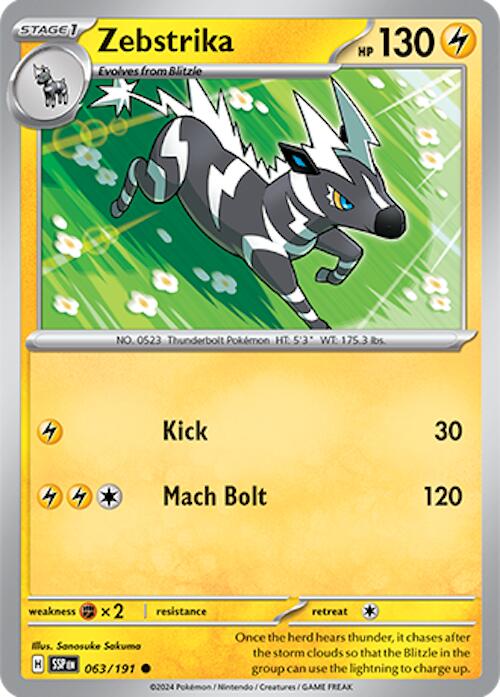 Zebstrika (063/191) [Scarlet & Violet: Surging Sparks] | Good Games Cannington