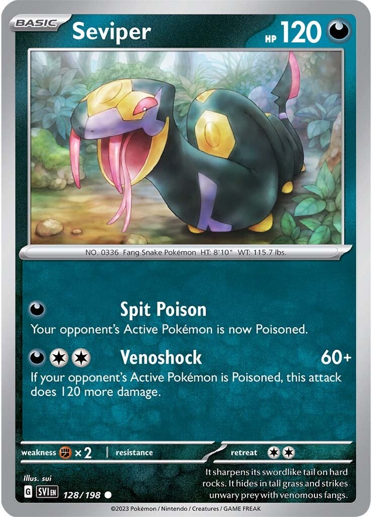 Seviper (128/198) [Scarlet & Violet: Base Set] | Good Games Cannington