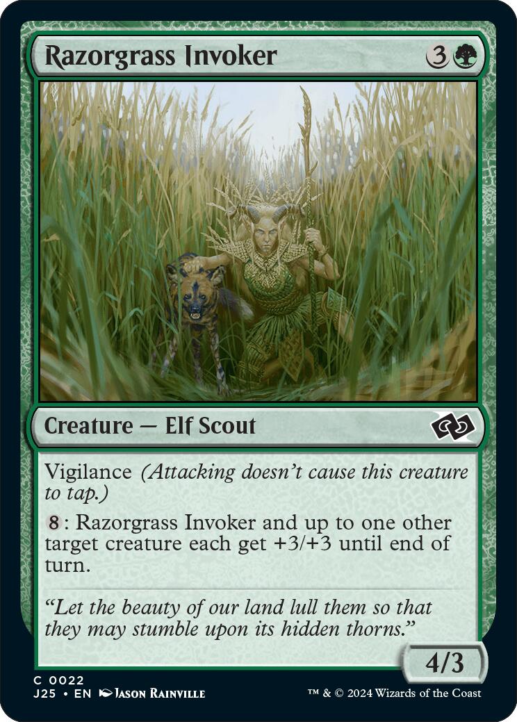 Razorgrass Invoker [Foundations Jumpstart] | Good Games Cannington