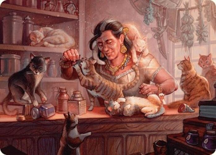 Cat Collector Art Card (1/54) [Foundations Art Series] | Good Games Cannington