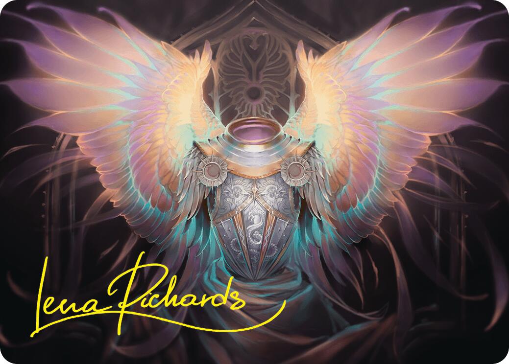 Celestial Armor Art Card (2/54) (Gold-Stamped Signature) [Foundations Art Series] | Good Games Cannington