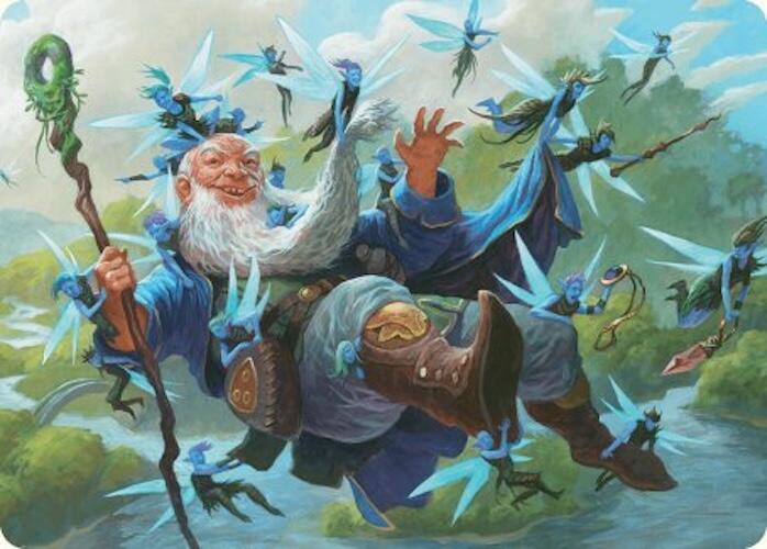 Mischievous Mystic Art Card (7/54) [Foundations Art Series] | Good Games Cannington