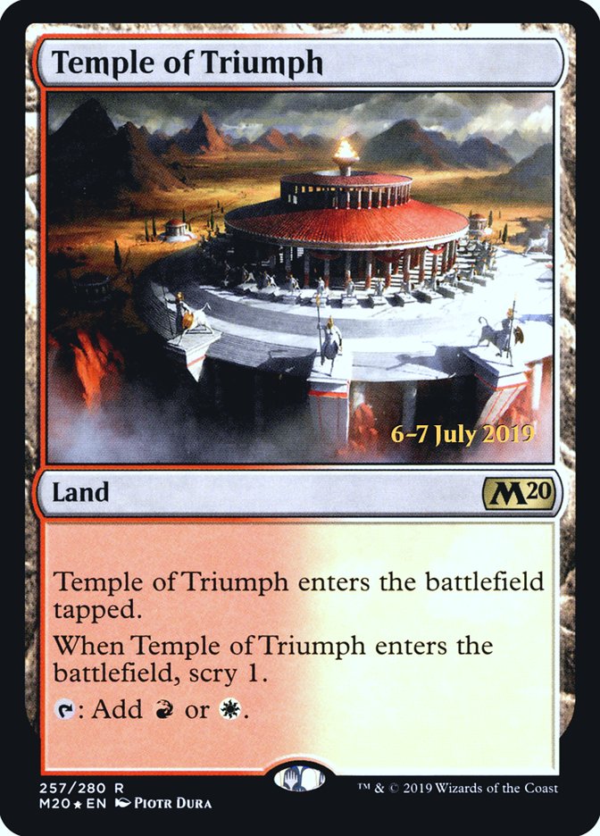 Temple of Triumph [Core Set 2020 Prerelease Promos] | Good Games Cannington