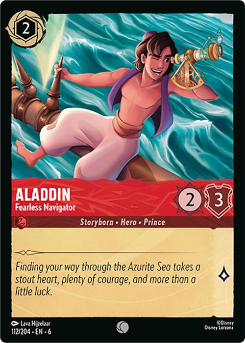 Aladdin - Fearless Navigator (112/204) [Azurite Sea] | Good Games Cannington