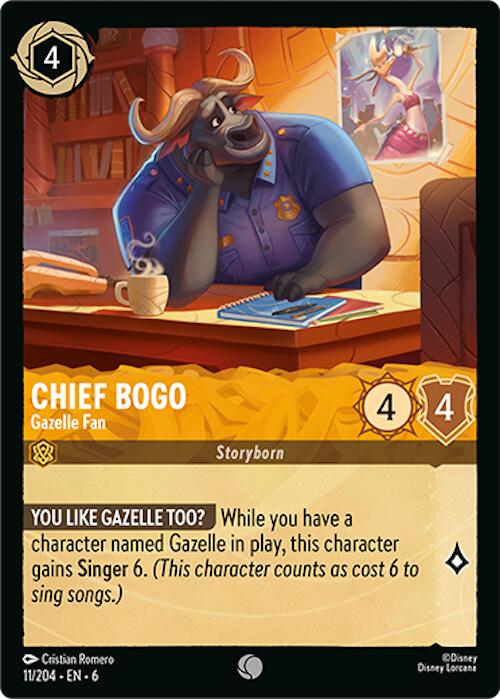 Chief Bogo - Gazelle Fan (11/204) [Azurite Sea] | Good Games Cannington