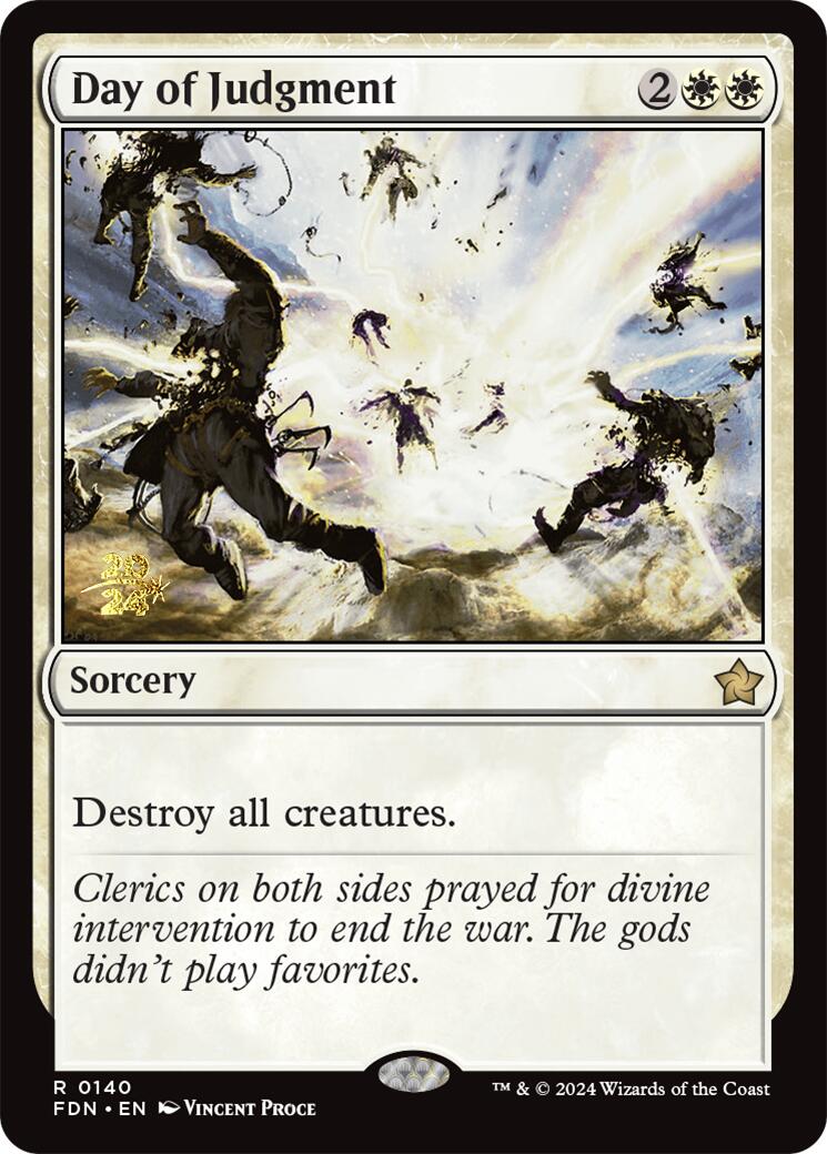 Day of Judgment [Foundations Prerelease Promos] | Good Games Cannington