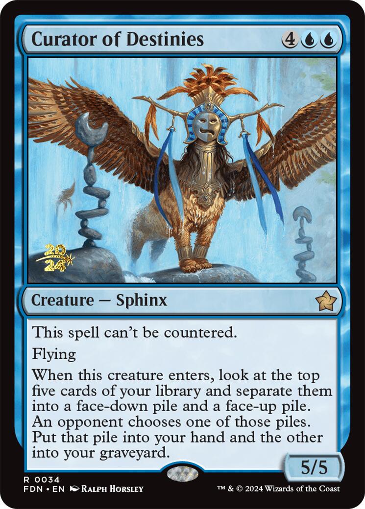Curator of Destinies [Foundations Prerelease Promos] | Good Games Cannington