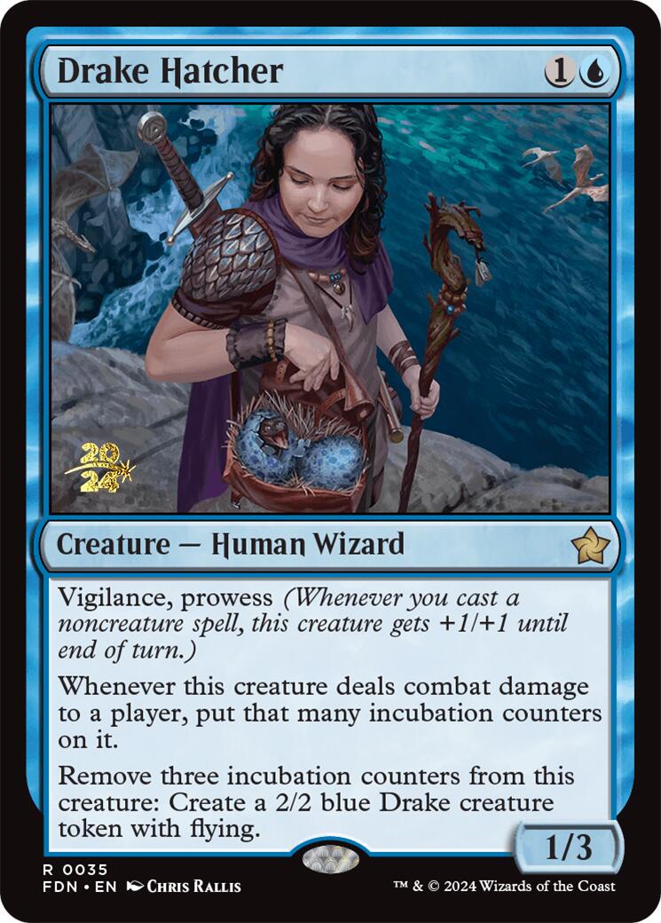 Drake Hatcher [Foundations Prerelease Promos] | Good Games Cannington