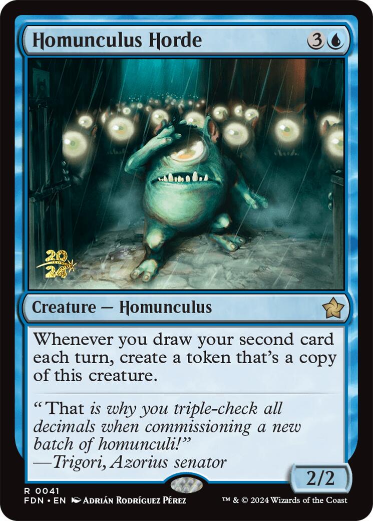 Homunculus Horde [Foundations Prerelease Promos] | Good Games Cannington