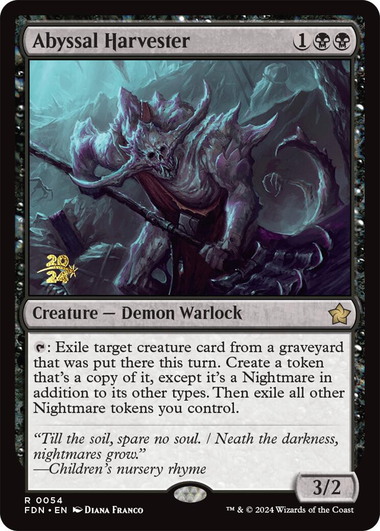 Abyssal Harvester [Foundations Prerelease Promos] | Good Games Cannington