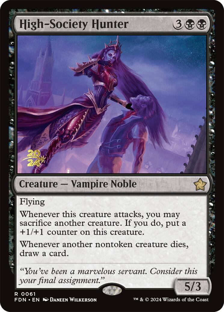 High-Society Hunter [Foundations Prerelease Promos] | Good Games Cannington