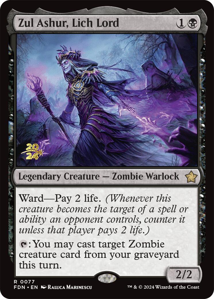 Zul Ashur, Lich Lord [Foundations Prerelease Promos] | Good Games Cannington
