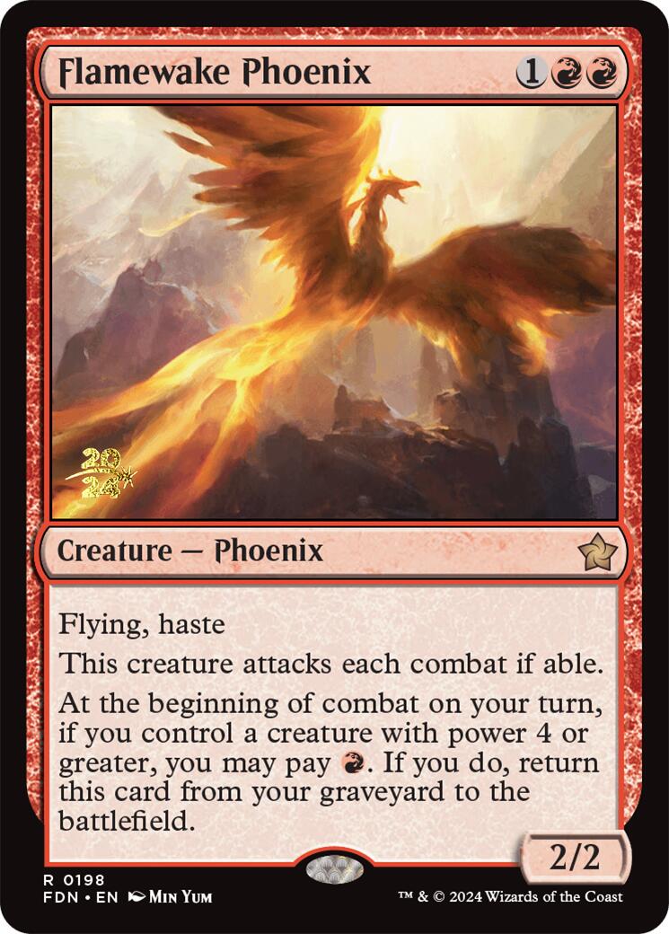 Flamewake Phoenix [Foundations Prerelease Promos] | Good Games Cannington