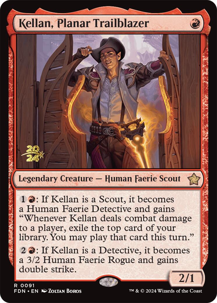 Kellan, Planar Trailblazer [Foundations Prerelease Promos] | Good Games Cannington