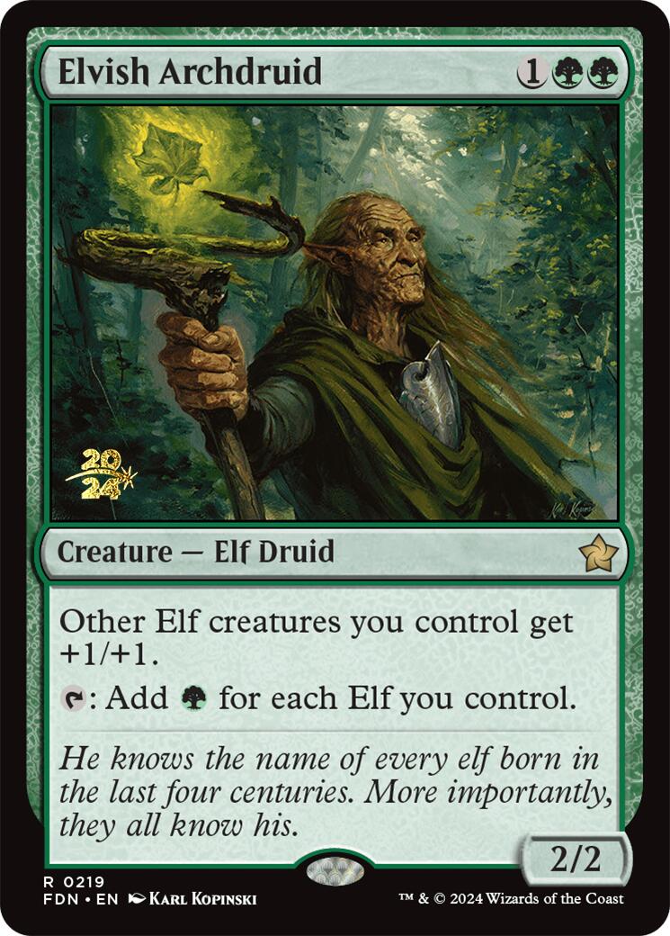 Elvish Archdruid [Foundations Prerelease Promos] | Good Games Cannington