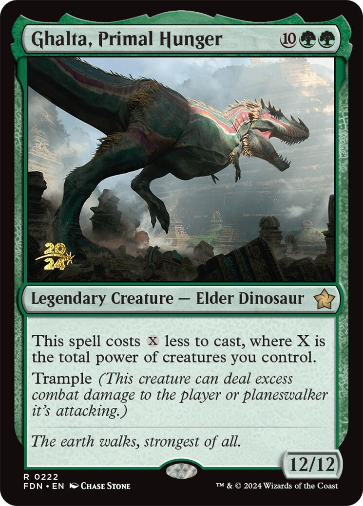 Ghalta, Primal Hunger [Foundations Prerelease Promos] | Good Games Cannington