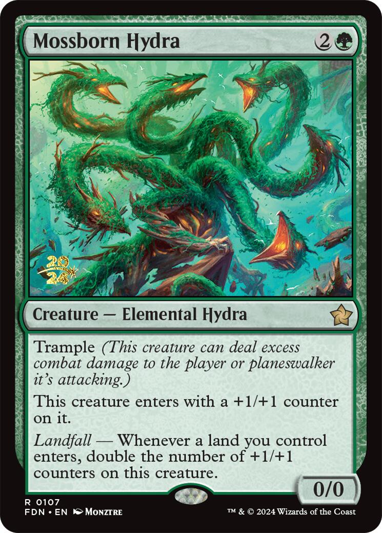 Mossborn Hydra [Foundations Prerelease Promos] | Good Games Cannington