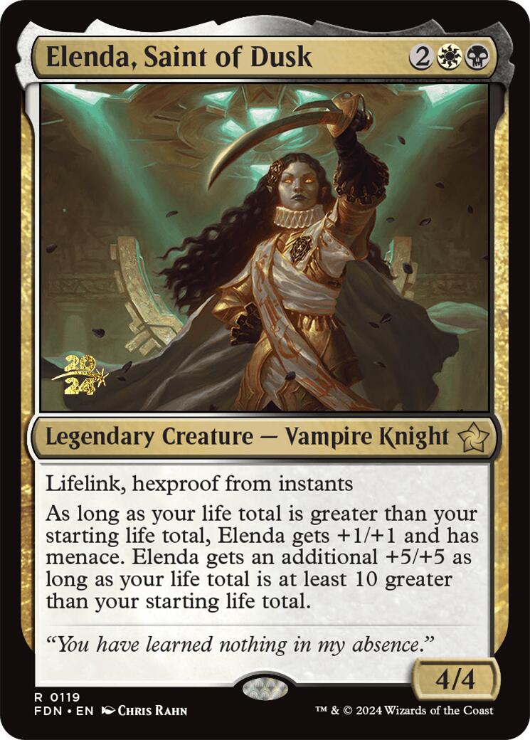 Elenda, Saint of Dusk [Foundations Prerelease Promos] | Good Games Cannington
