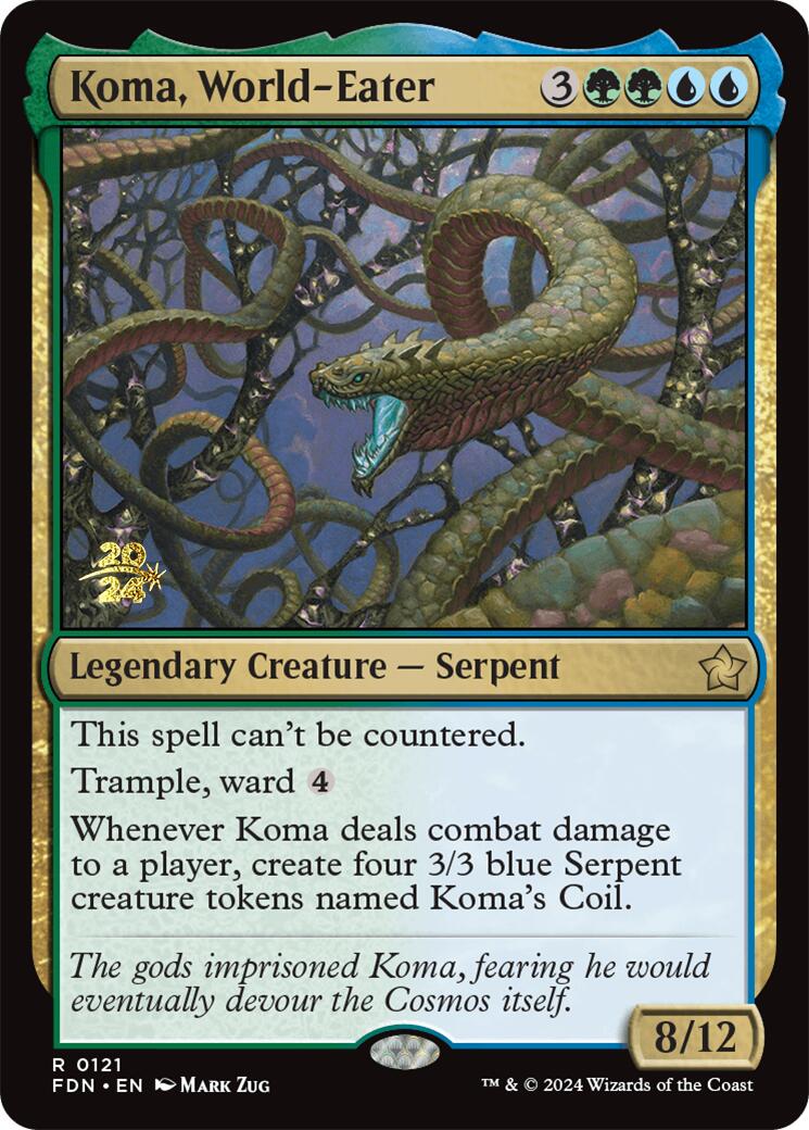 Koma, World-Eater [Foundations Prerelease Promos] | Good Games Cannington