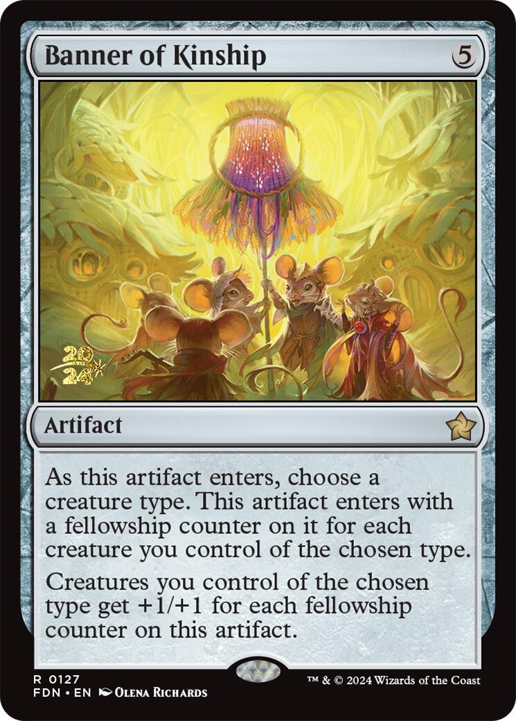 Banner of Kinship [Foundations Prerelease Promos] | Good Games Cannington