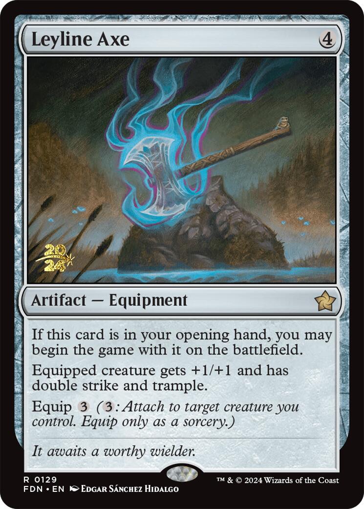 Leyline Axe [Foundations Prerelease Promos] | Good Games Cannington