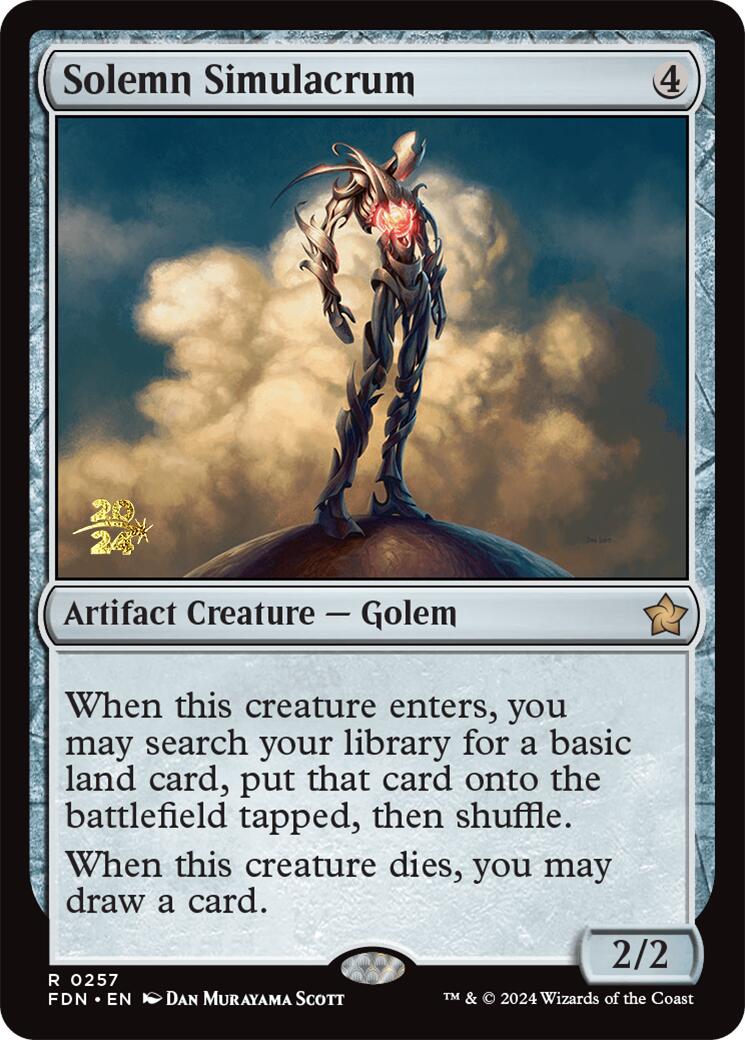 Solemn Simulacrum [Foundations Prerelease Promos] | Good Games Cannington