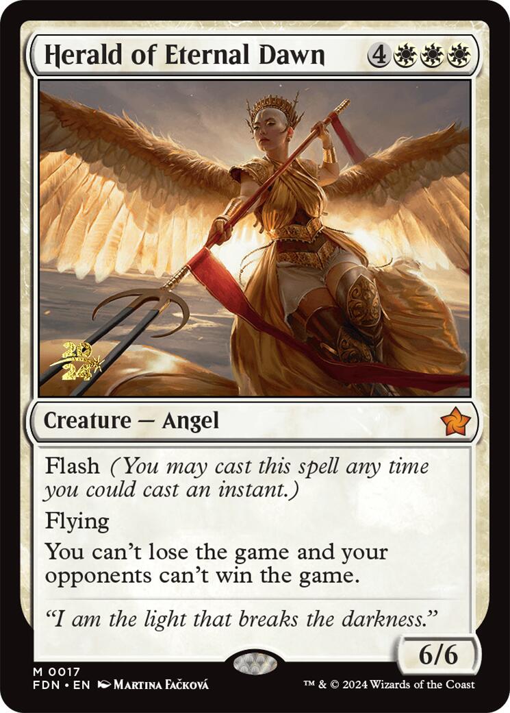 Herald of Eternal Dawn [Foundations Prerelease Promos] | Good Games Cannington