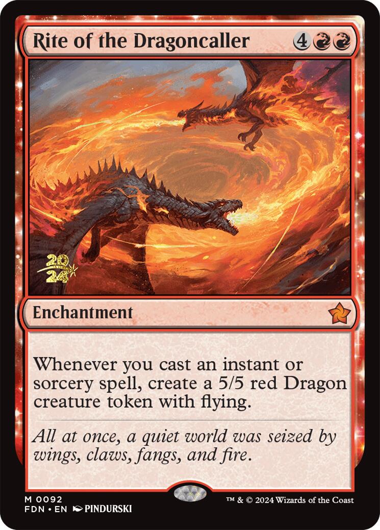 Rite of the Dragoncaller [Foundations Prerelease Promos] | Good Games Cannington