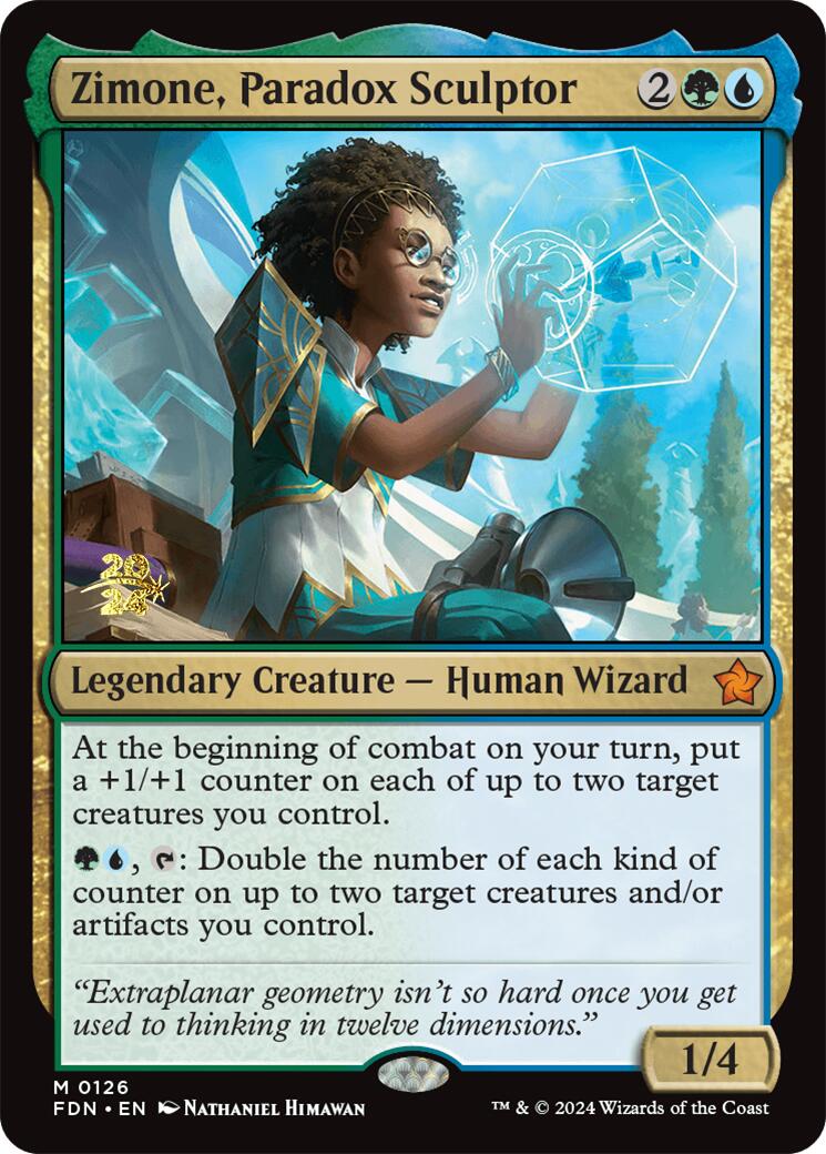 Zimone, Paradox Sculptor [Foundations Prerelease Promos] | Good Games Cannington