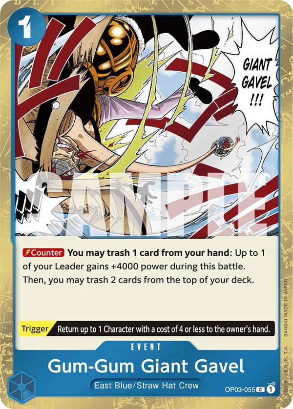 Gum-Gum Giant Gavel (Jolly Roger Foil) [Premium Booster -The Best-] | Good Games Cannington