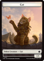 Spirit // Cat (0001) Doubled-Sided Token [Foundations Tokens] | Good Games Cannington