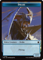 Drake // Goblin Doubled-Sided Token [Foundations Tokens] | Good Games Cannington