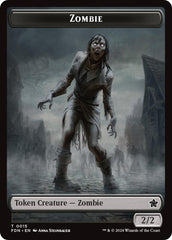Goblin // Zombie Doubled-Sided Token [Foundations Tokens] | Good Games Cannington