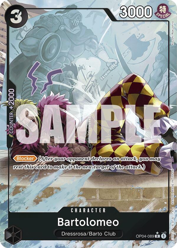 Bartolomeo (OP04-089) (Full Art) [Premium Booster -The Best-] | Good Games Cannington