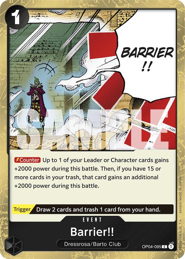 Barrier!! (Jolly Roger Foil) [Premium Booster -The Best-] | Good Games Cannington