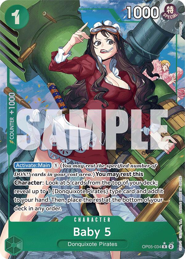 Baby 5 (OP05-034) (Alternate Art) [Premium Booster -The Best-] | Good Games Cannington
