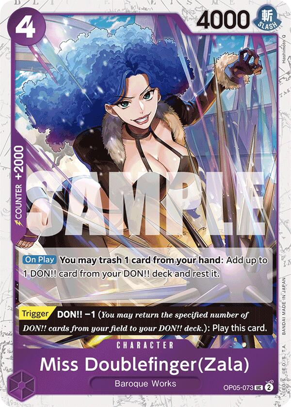 Miss Doublefinger(Zala) (Jolly Roger Foil) [Premium Booster -The Best-] | Good Games Cannington