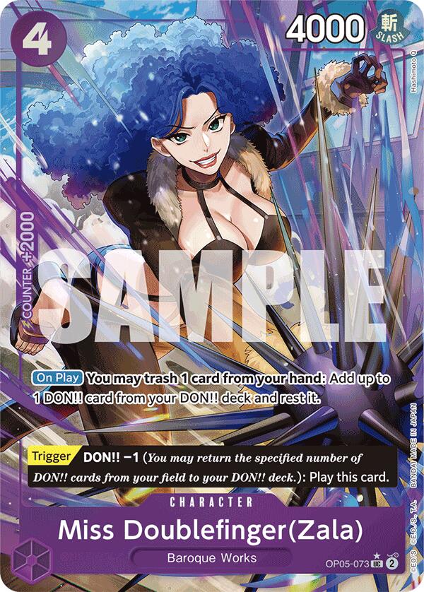 Miss Doublefinger(Zala) (Full Art) [Premium Booster -The Best-] | Good Games Cannington