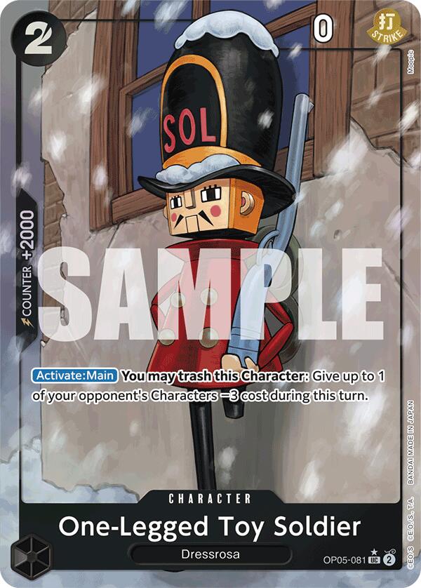 One-Legged Toy Soldier (Full Art) [Premium Booster -The Best-] | Good Games Cannington