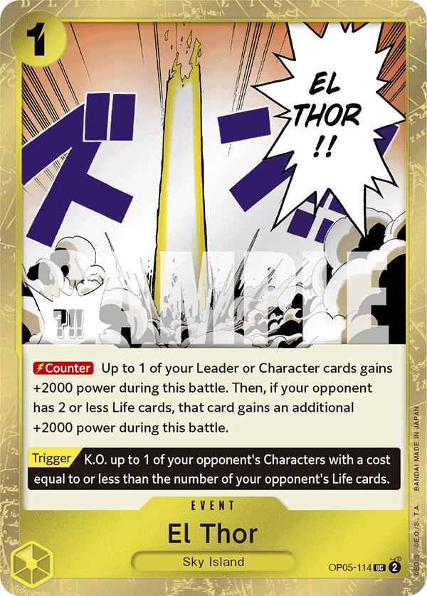 El Thor (Jolly Roger Foil) [Premium Booster -The Best-] | Good Games Cannington
