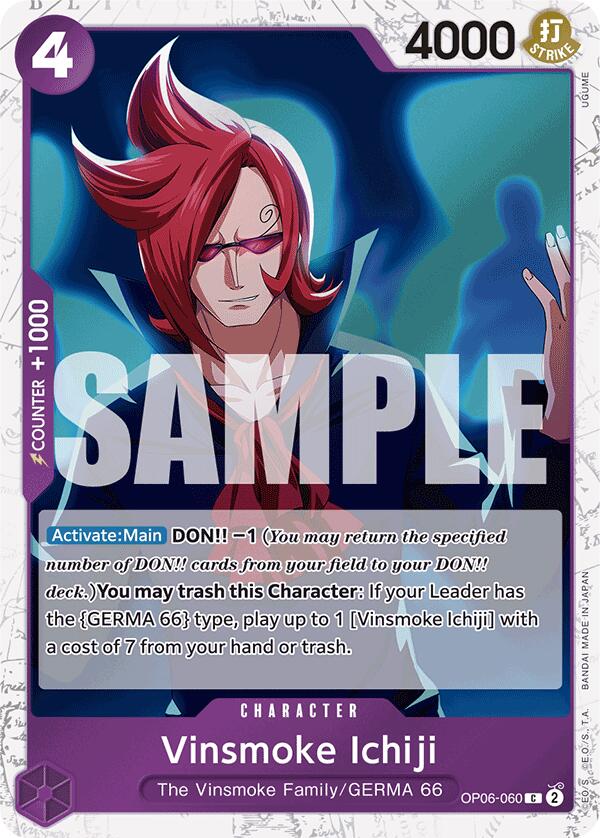 Vinsmoke Ichiji (OP06-060) (Jolly Roger Foil) [Premium Booster -The Best-] | Good Games Cannington