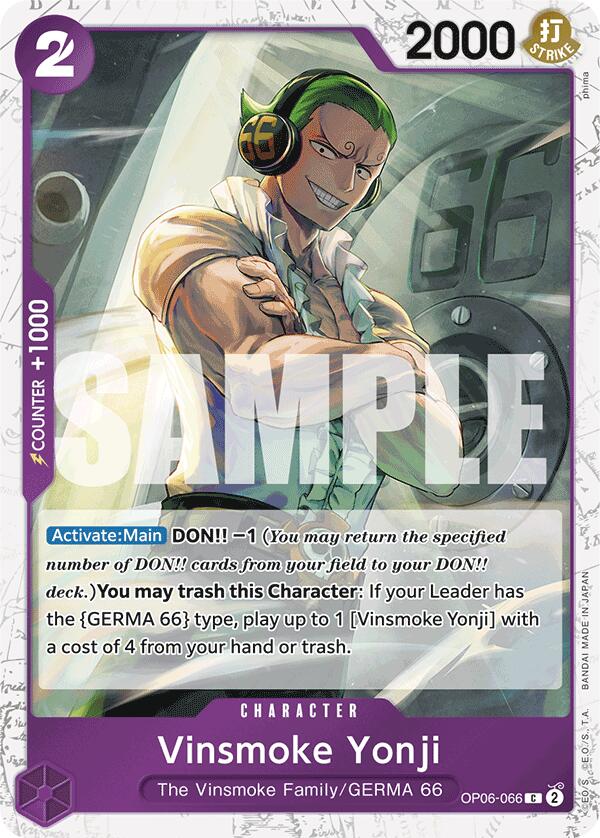 Vinsmoke Yonji (OP06-066) (Jolly Roger Foil) [Premium Booster -The Best-] | Good Games Cannington