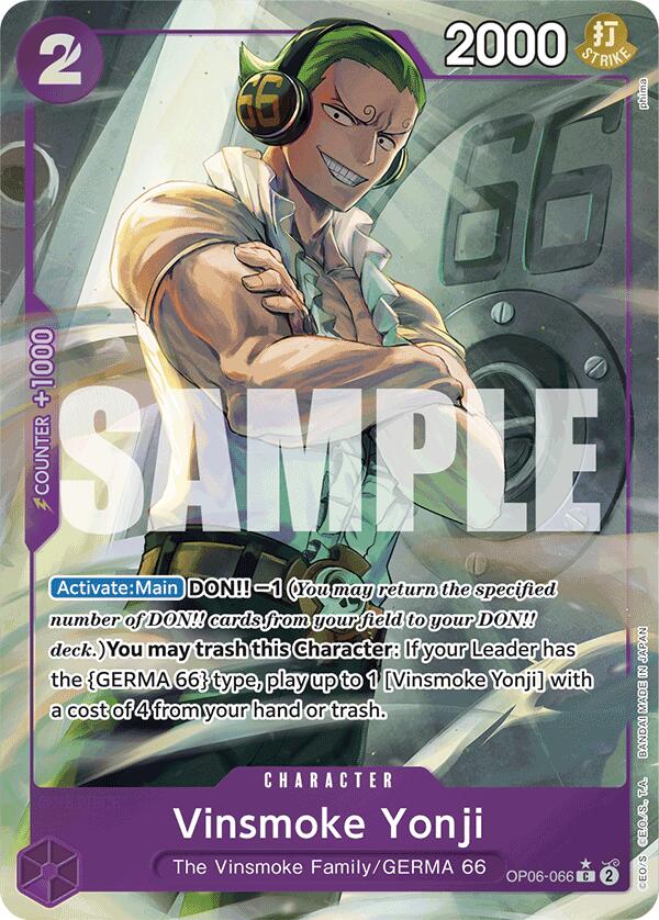Vinsmoke Yonji (OP06-066) (Full Art) [Premium Booster -The Best-] | Good Games Cannington