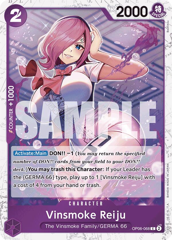 Vinsmoke Reiju (OP06-068) (Jolly Roger Foil) [Premium Booster -The Best-] | Good Games Cannington
