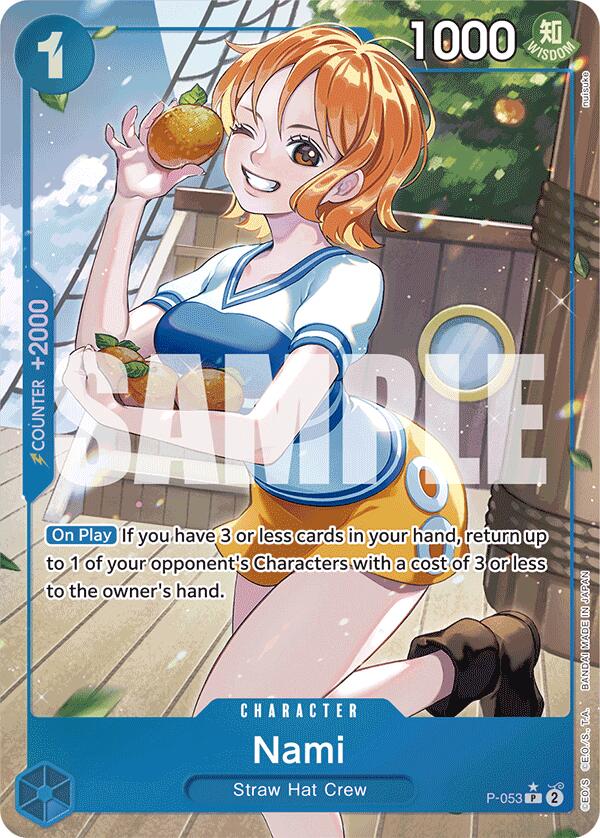 Nami (P-053) (Full Art) [Premium Booster -The Best-] | Good Games Cannington
