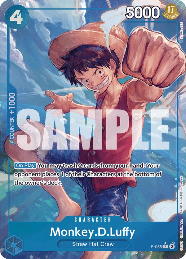 Monkey.D.Luffy (P-055) (Full Art) [Premium Booster -The Best-] | Good Games Cannington