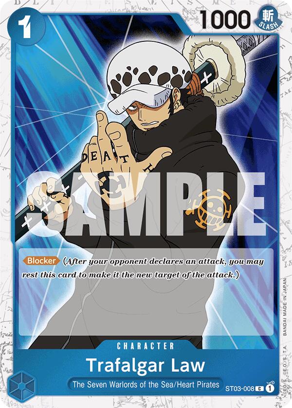 Trafalgar Law (ST03-008) (Jolly Roger Foil) [Premium Booster -The Best-] | Good Games Cannington